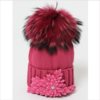 Joli Bebe Fuchsia Wool Knitted Pom-Pom Hat