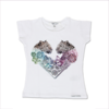 T-Shirt T-Shops Girls Swarovski “Leo” Top