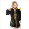 Young Versace Girls Black Wool Trench Coat