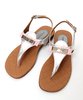 Eli Girls Leather Sandals with Bow