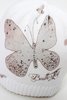 Catya Sommermütze weiß mit Schmetterling und Kristallen