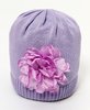 Catya Sommermütze lavendel mit 3D Blume