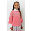 Il Gufo Girls Pink-Grey Knitted Sweater
