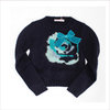 Miss Blumarine Navy Blue Knitted Sweater