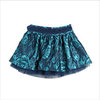 Miss Blumarine Blue Jacquard Rose Skirt