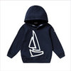 Il Gufo Boys  Navy Blue Cotton Hooded Top